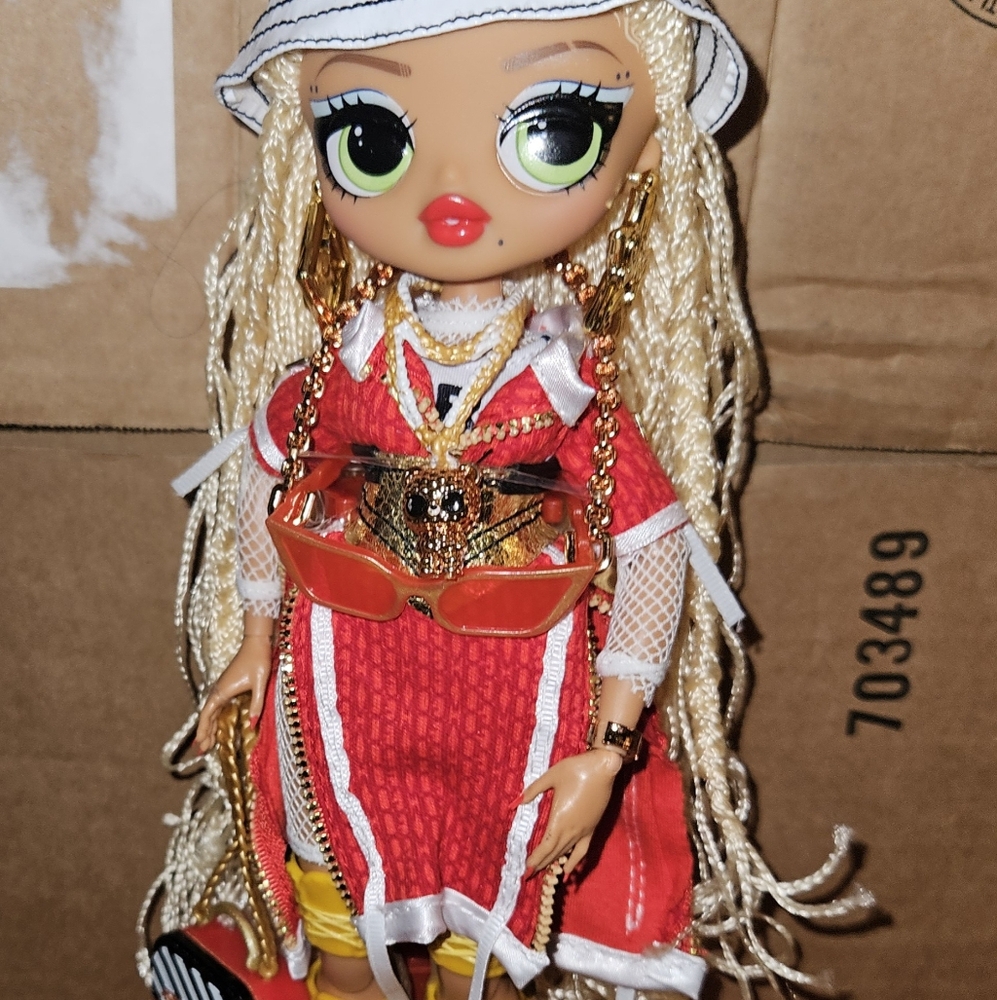 Red and Yellow Fashion Doll Costume
